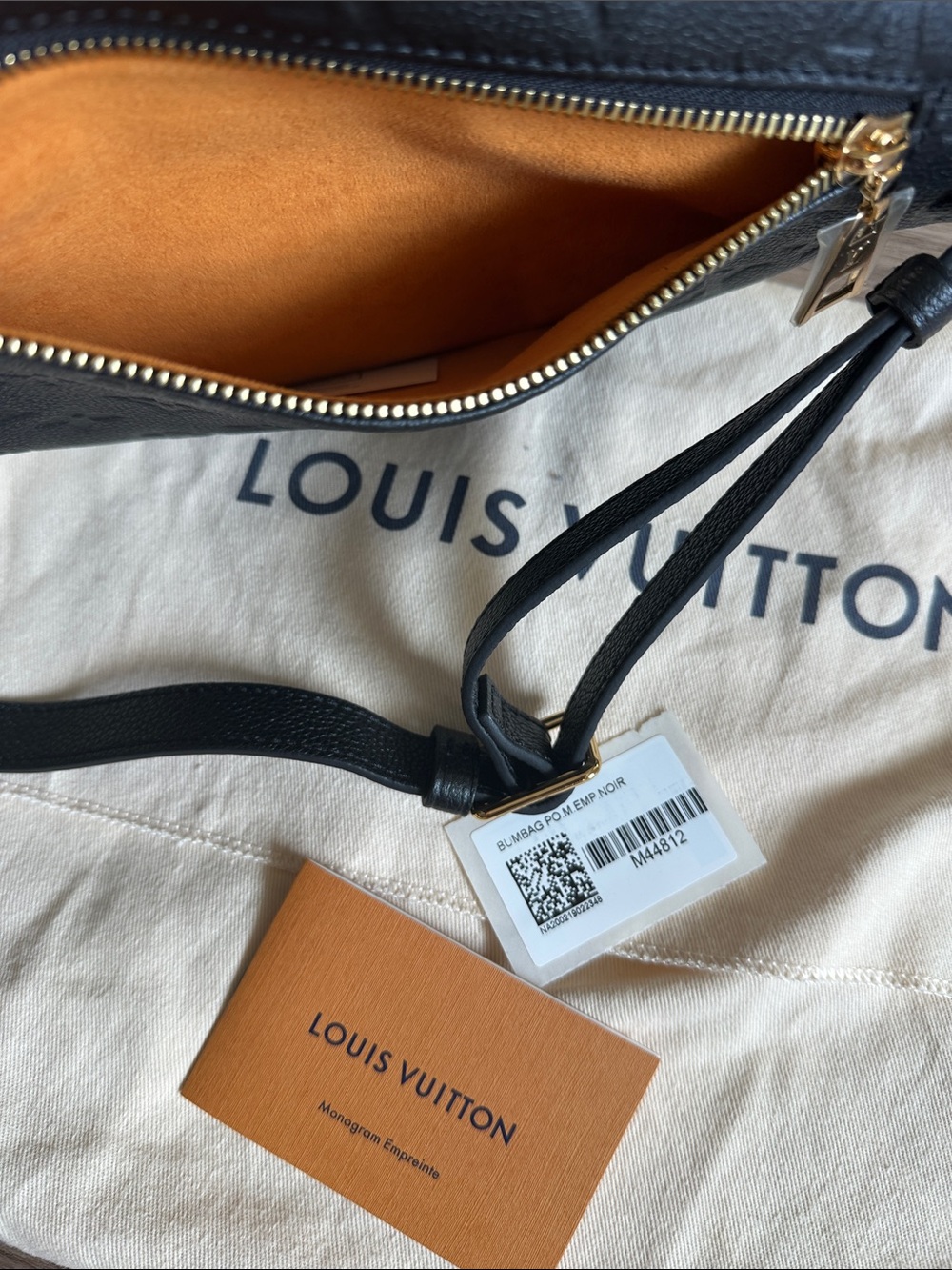 Louis Vuitton Black Monogram Empreinte Crossbody Bum Bag - Picture 7 of 10
